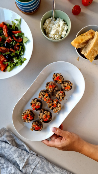 Champignons, gefüllt :: Dolcissimma